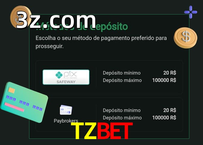 O cassino TZBETbet oferece uma grande variedade de métodos de pagamento